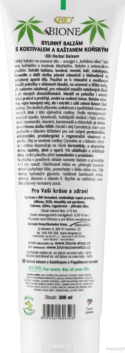 Fußbalsam mit Kastanien-, Beinwell- und Hanföl