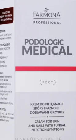 Fußcreme für Haut und Nägel gegen Fußpilz-Symptome