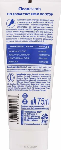 Fußcreme mit Antimykotika-Komplex