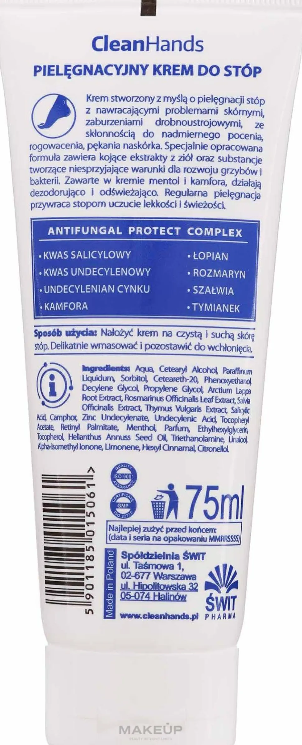 Fußcreme mit Antimykotika-Komplex