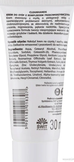 Fußcreme mit Antimykotika-Komplex
