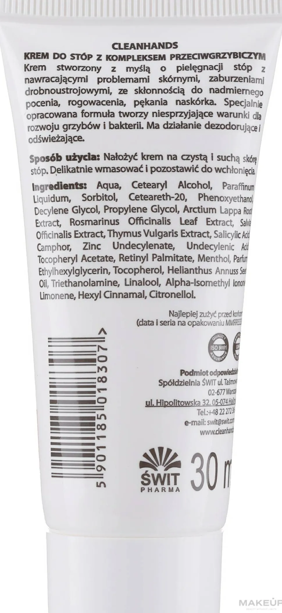 Fußcreme mit Antimykotika-Komplex