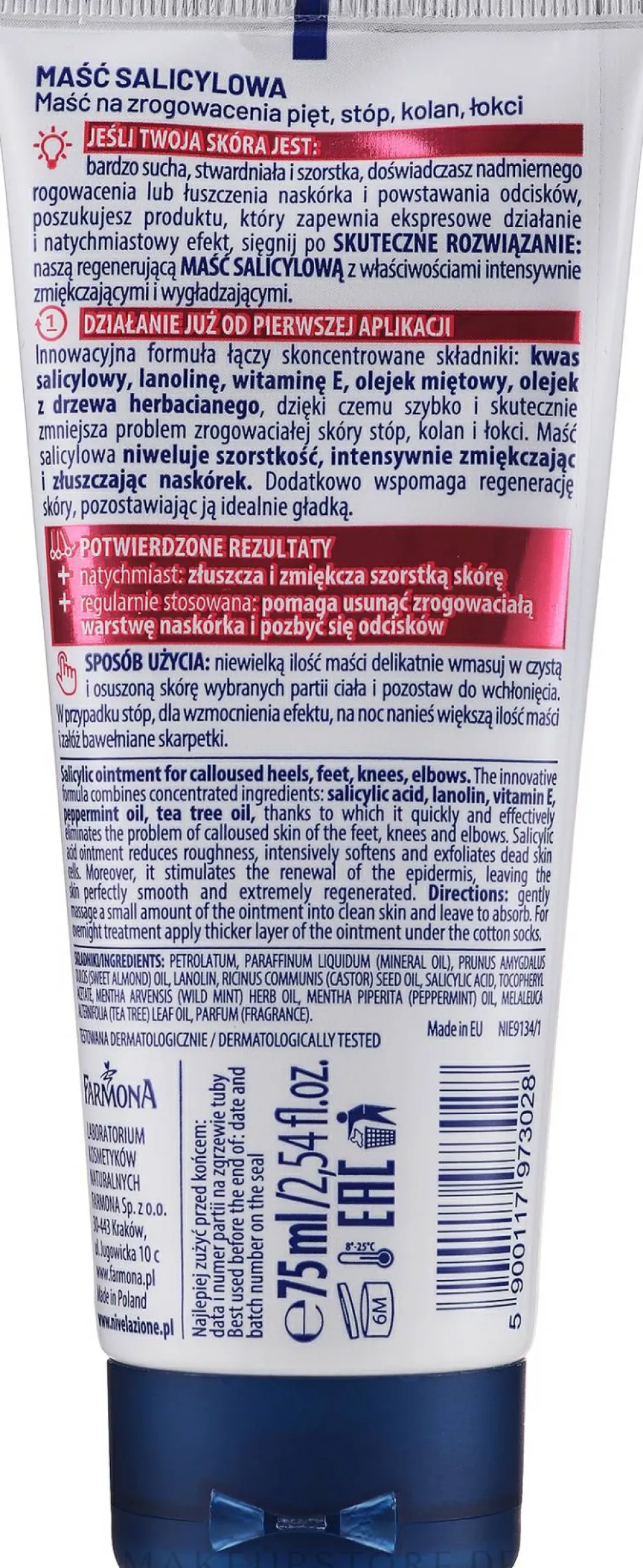 Fußcreme mit Salicylsalbe