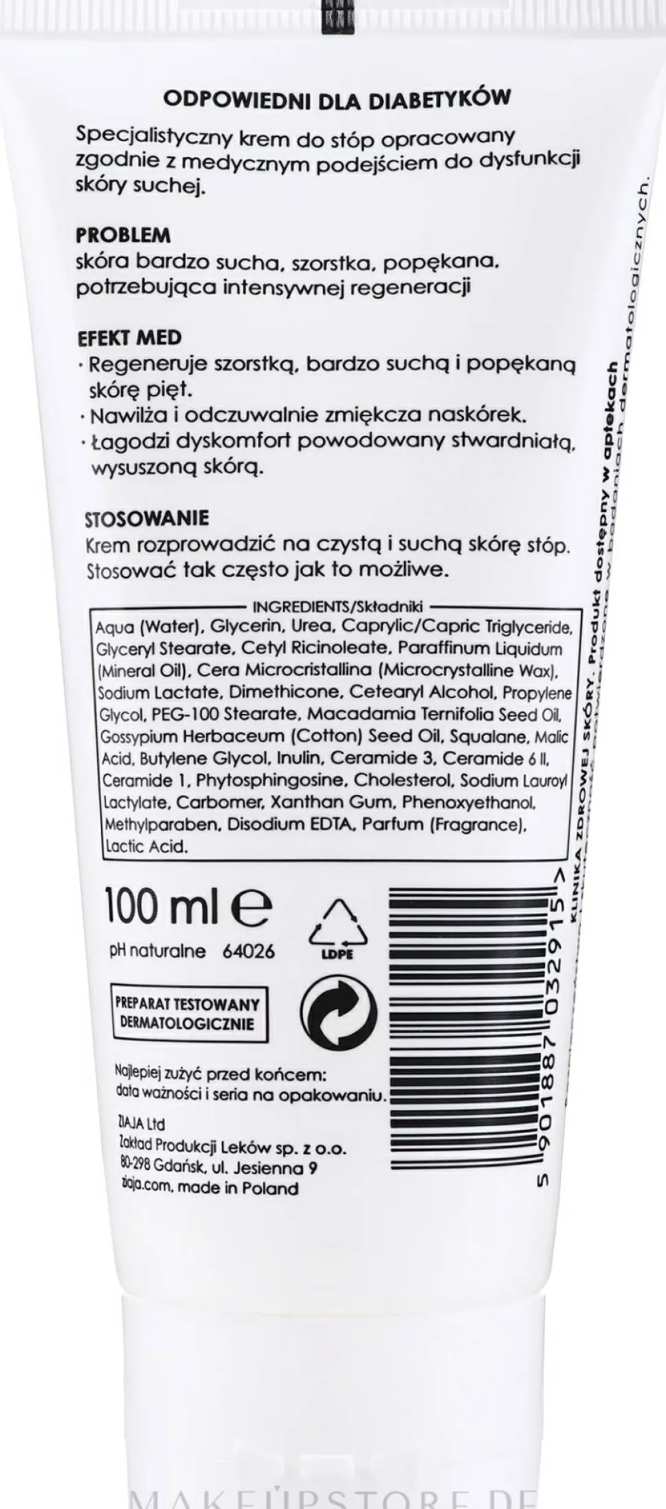 Fußcreme mit 15% Urea