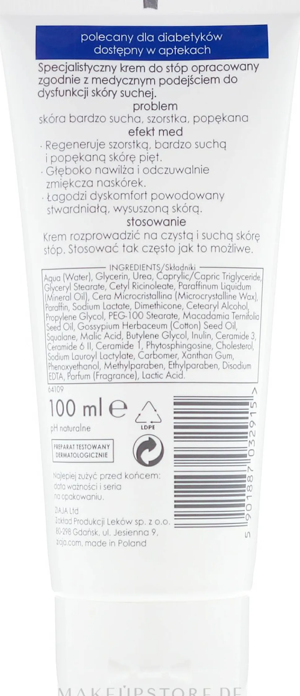 Fußcreme mit 15% Urea