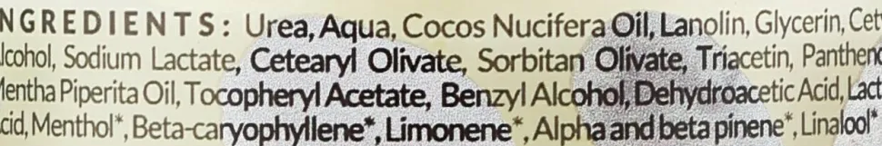 Fußcreme mit Urea