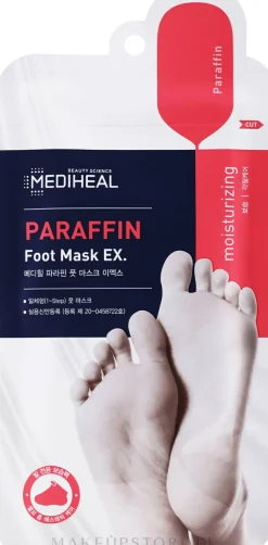 Fußmaske für rissige Fersen mit Paraffin