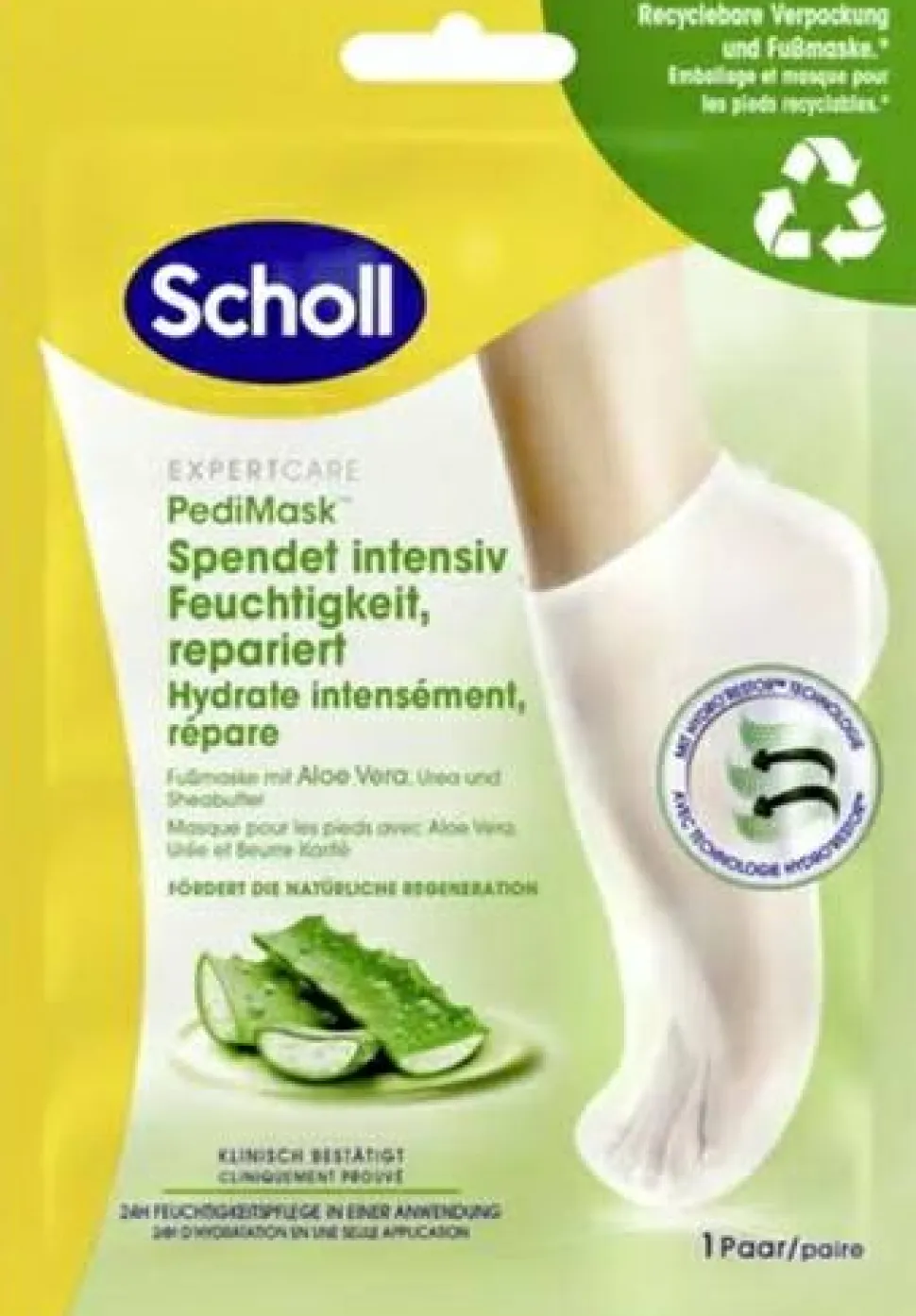 Fußmaske mit Aloe Vera