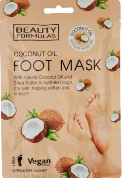 Fußmaske mit Kokosöl