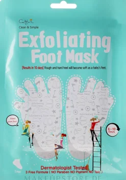 Fußmaske mit Peelingeffekt