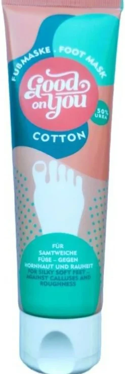 Fußmaske mit Urea und Baumwollmilch
