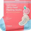 Fußpeeling-Maske in Socken mit Pfirsichduft