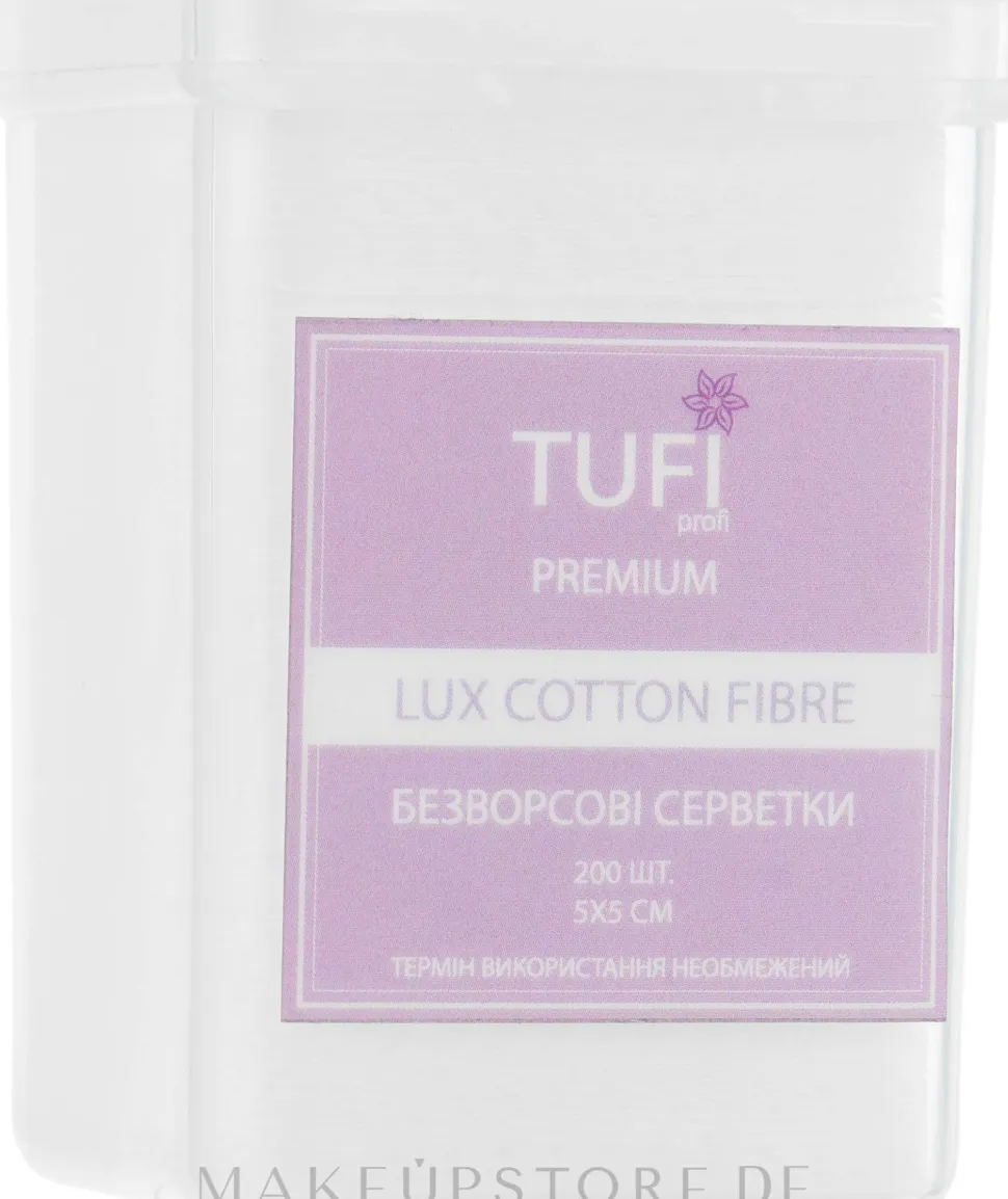Fusselfreie Tücher Lux Cotton Fibre 5x5 cm perforiert
