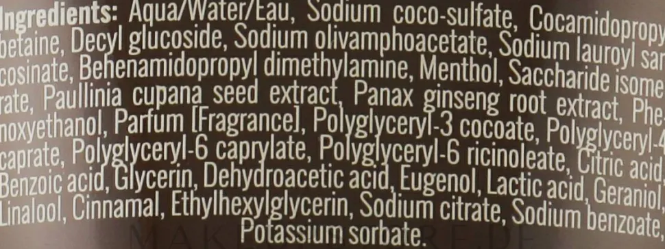 Gel-Shampoo für Männer nach dem Sport