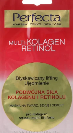 Gesichts-, Hals- und Dekolletémaske mit Liftingeffekt