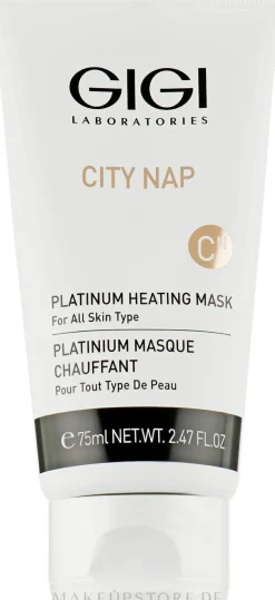 Gesichts- und Dekolletémaske aus Platin