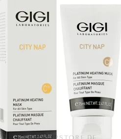 Gesichts- und Dekolletémaske aus Platin