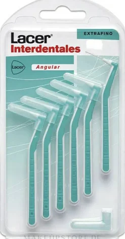 Gewinkelte Interdentalbürste, grün