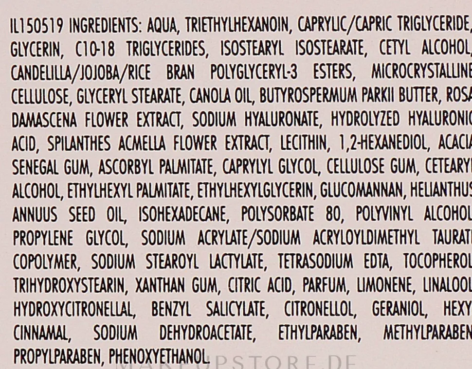 Glättende Anti-Falten Nachtcreme für Gesicht und Hals mit Hyaluronsäure