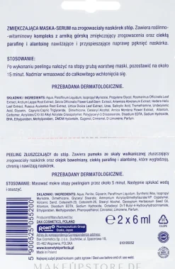 Glättende Fußmaske und vulkanisches Fußpeeling