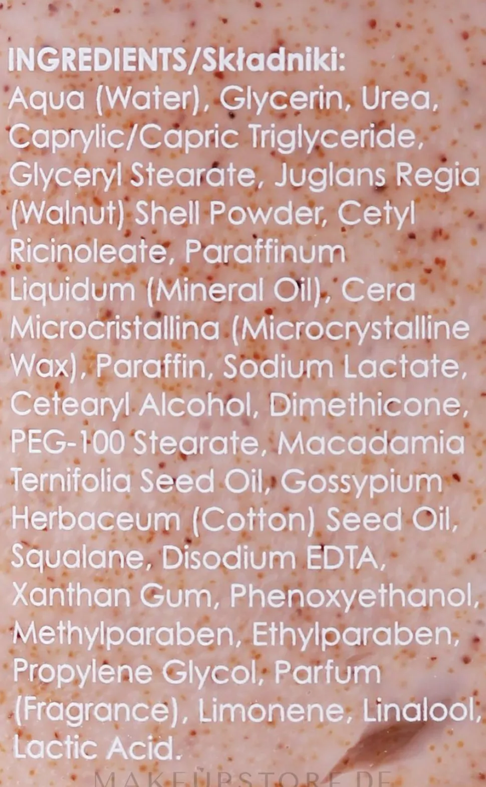 Glättendes weichmachendes und nährendes Fußpeeling mit Glycerin und Harnstoff