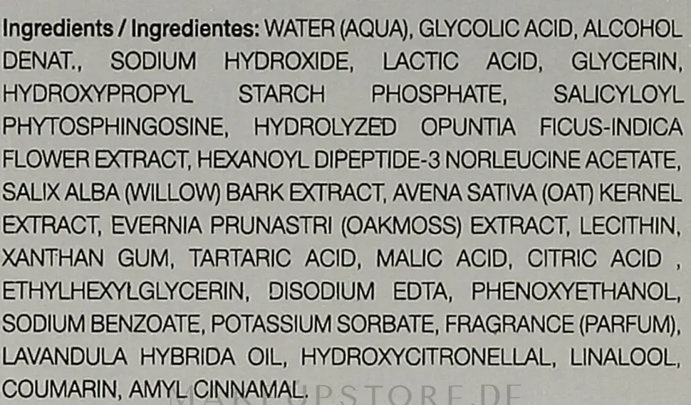 Glykolpeeling für Gesicht und Hals