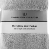 Graues Handtuch-Turban für Haare, 30130