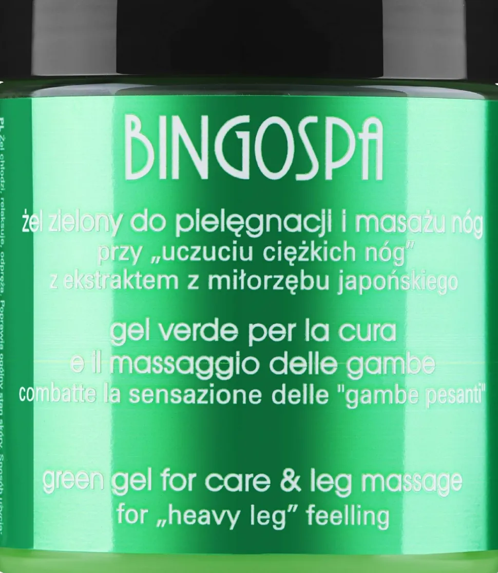 Grünes Massagegel zur Stärkung der Kapillare für müde Beine