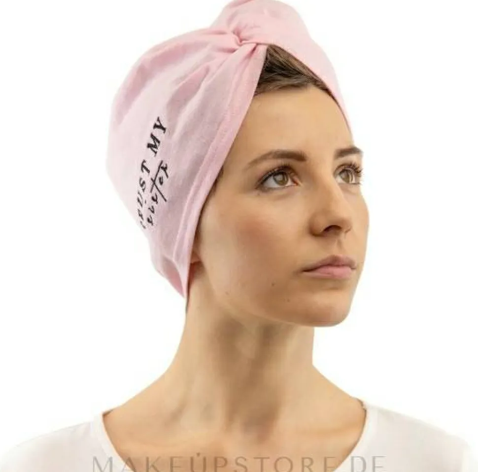 Haarturban aus Baumwolle rosa