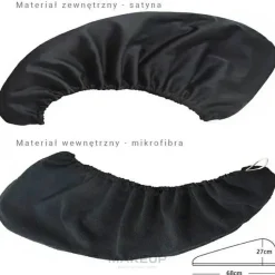 Haarturban aus Satin schwarz