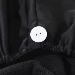 Haarturban aus Satin schwarz