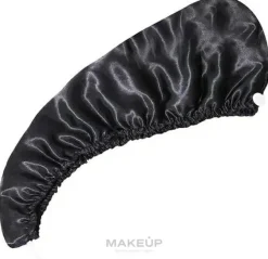 Haarturban aus Satin schwarz