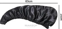 Haarturban aus Satin schwarz