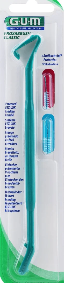 Halterung für Interdentalbürsten grün