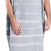 Hammam-Poncho für Männer grau