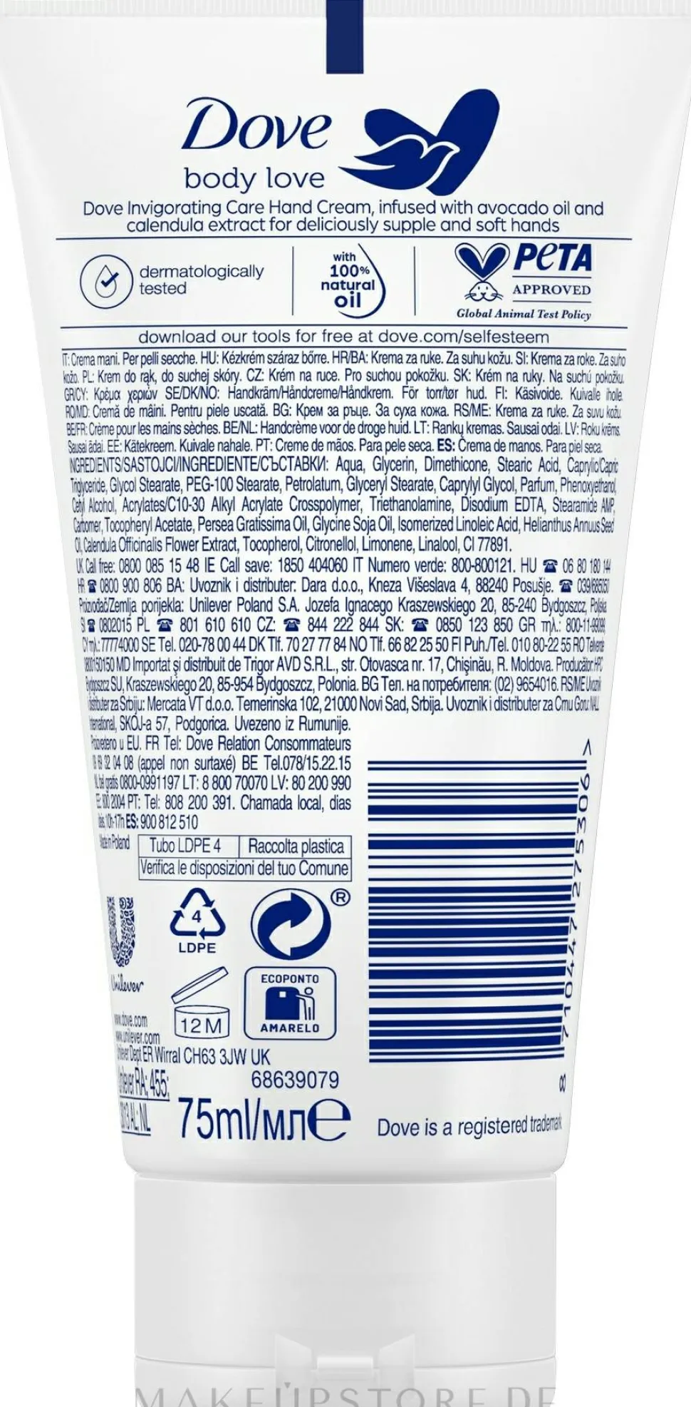 Handcreme mit Avocadoöl und Ringelblumenextrakt
