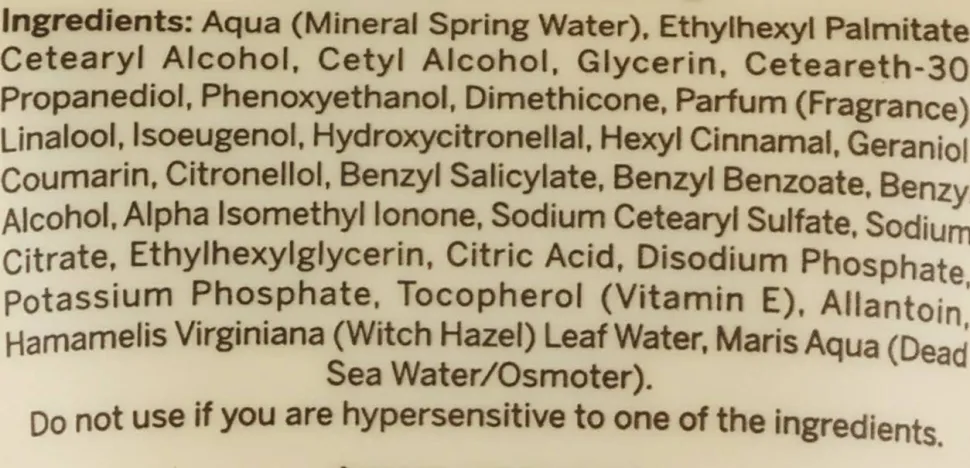 Handcreme mit Mineralien aus dem Toten Meer