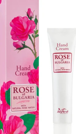 Handcreme mit natürlichem Rosenwasser