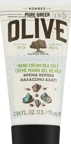 Handcreme mit Olivenöl und Meersalz