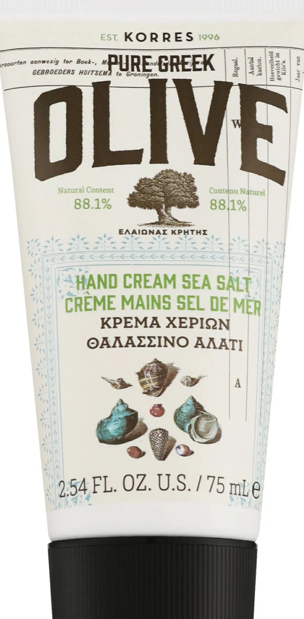 Handcreme mit Olivenöl und Meersalz