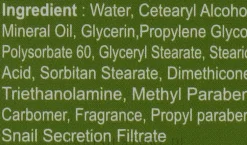 Handcreme mit Schneckenschleimextrakt