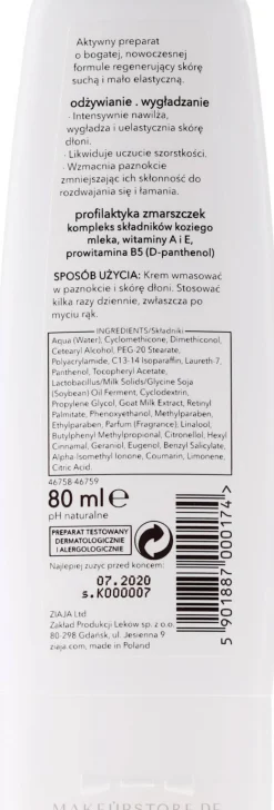 Handcreme mit Ziegenmilch