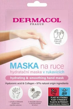 Handmaske in Handschuhen
