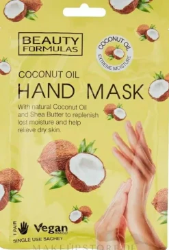 Handmaske mit Kokosöl
