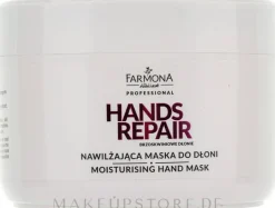Handmaske mit Pfirsich