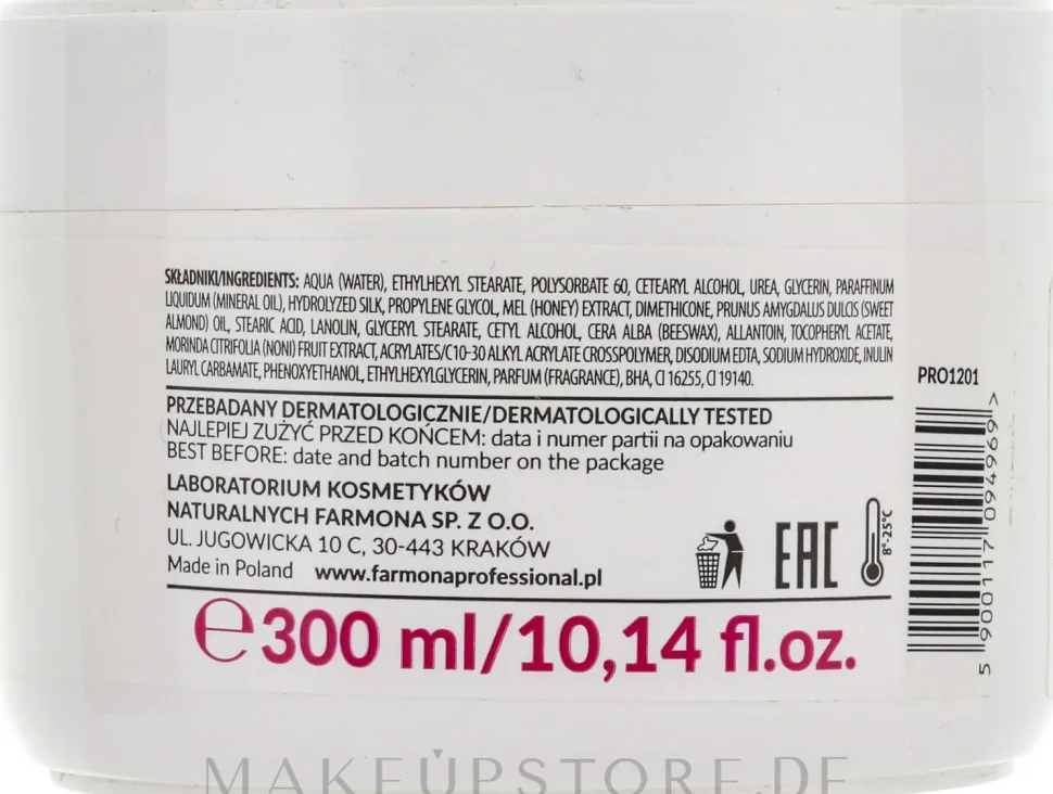 Handmaske mit Pfirsich