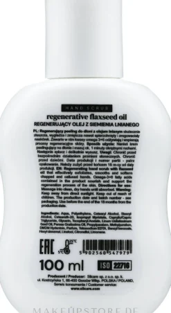 Handpeeling mit Leinsamenöl