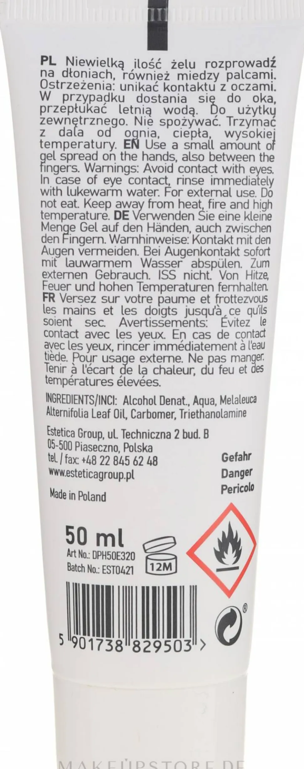 Handreinigungsgel mit Teebaumöl