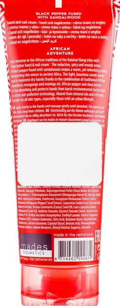 Hand- und Nagelcreme mit Sheabutter, Mongongoöl und afrikanischem Pfeffer