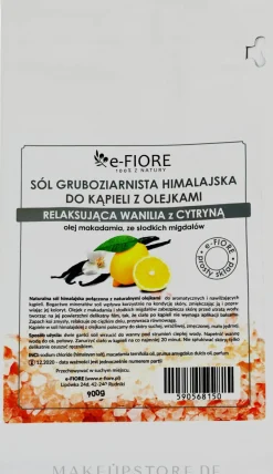 Himalaya-Salz zum Baden mit Vanille und Zitrone